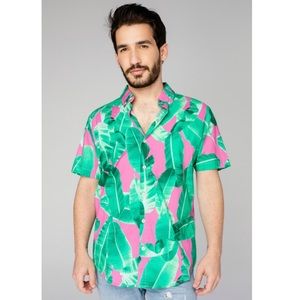 NWOT buddy love men’s palm shirt